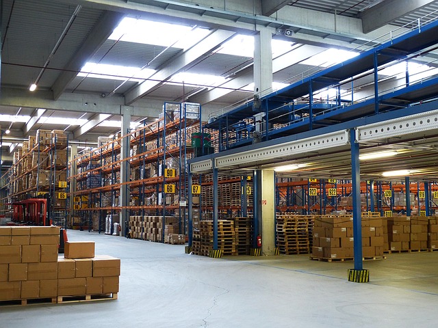 A factory floor with storage rack. That's the sign of great materials management.