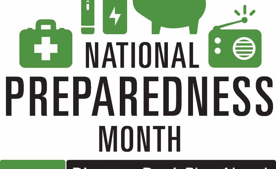 September is National Preparedness Month. A good time to create or update your disaster plan.