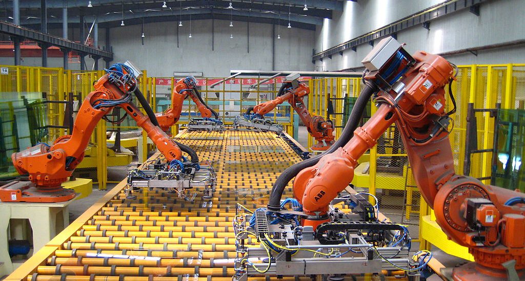 Robots are one form of automation in a manufacturing setting.