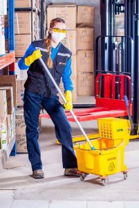 Housekeeping is everyone's responsibility in a factory, not just the maintenance crew.