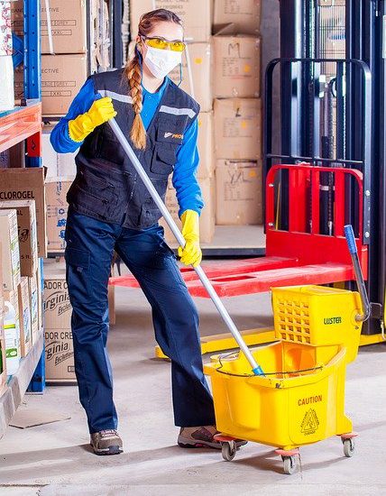 Housekeeping is everyone's responsibility in a factory, not just the maintenance crew.