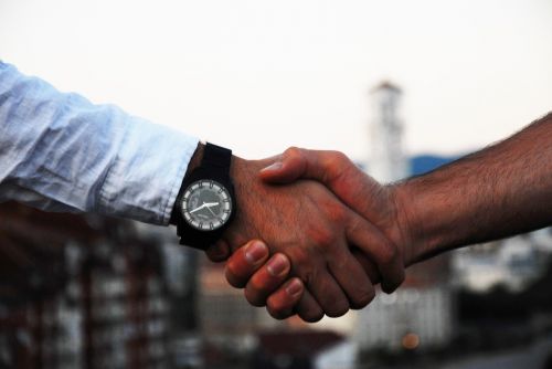 Photo of a handshake