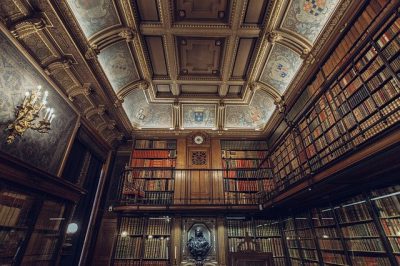 A beautiful library. A true leader will also read and learn from history.