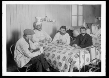 Patients in a tuberculosis ward. This is supposed to represent workers' comp, but I like using old-timey photos sometimes.