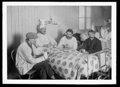 Patients in a tuberculosis ward. This is supposed to represent workers' comp, but I like using old-timey photos sometimes.