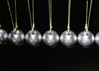 Metal momentum beads. Leaders need to make their own momentum because no one will give it to them.