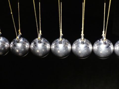 Metal momentum beads. Leaders need to make their own momentum because no one will give it to them.