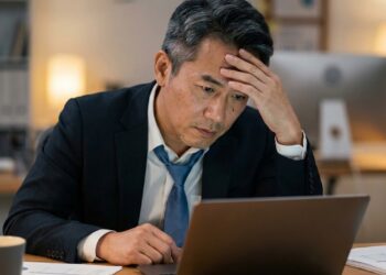 A stressed executive. You need to deal with stress to get a better handle on your emotional intelligence.