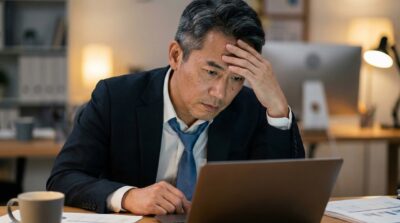 A stressed executive. You need to deal with stress to get a better handle on your emotional intelligence.